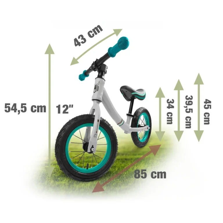 Ricokids Sivo Tirkizni Balansni Bicikl Za Djecu 8