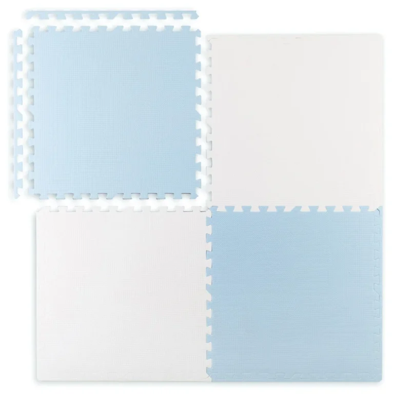 Ricokids Velika Pjenasta Podloga Za Slagalice 60x60 Cm 4 Komada Plavo Bijela 2