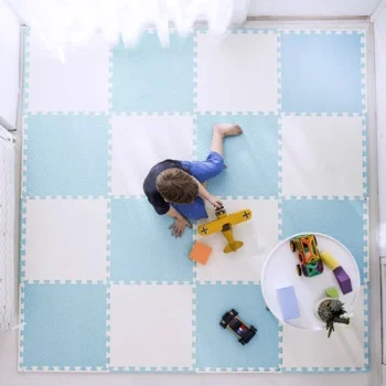 Ricokids Velika Pjenasta Podloga Za Slagalice 60x60 Cm 4 Komada Plavo Bijela 8
