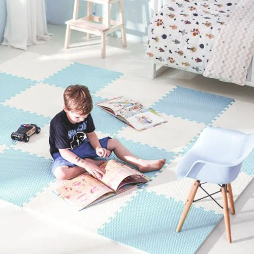 Ricokids Velika Pjenasta Podloga Za Slagalice 60x60 Cm 4 Komada Plavo Bijela 9