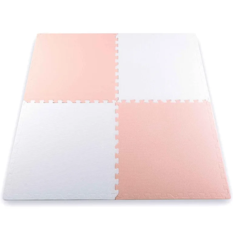 Ricokids Velika Pjenasta Podloga Za Slaganje 60x60 Cm 4 Komada Boje Breskve I Bijele 8