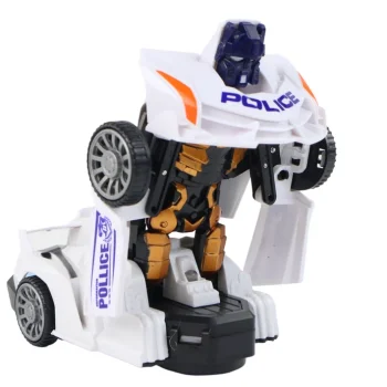 Robot Auto Policija Bijela 2u1 Transformacija 3
