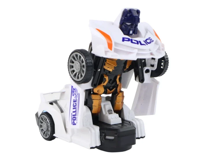Robot Auto Policija Bijela 2u1 Transformacija 3