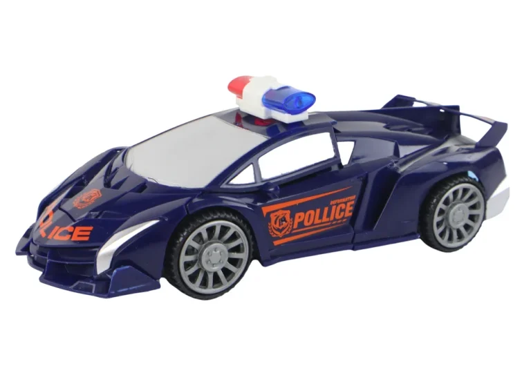 Robot Automobil Policijski Tamnoplavi Transformacija 2u1 3