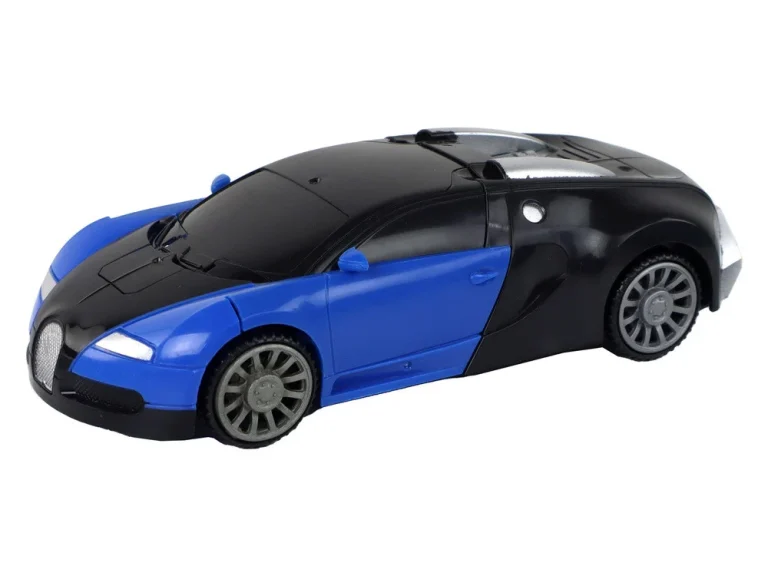 Robot Automobil 2u1 Bugatti Plavi Svjetlosni Efekti 2