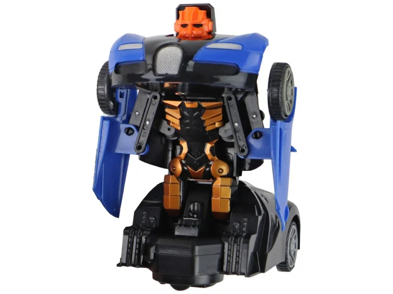 Robot Automobil 2u1 Bugatti Plavi Svjetlosni Efekti 4