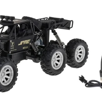 Rock Explorer 4x4 Metalna Gusjenica Za Djecu 8+ Godina Na Daljinsko Upravljanje 1:18 Gumena 6, Crna 2
