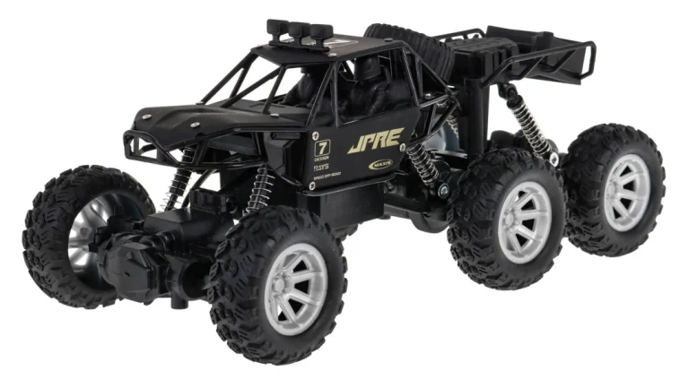 Rock Explorer 4x4 Metalna Gusjenica Za Djecu 8+ Godina Na Daljinsko Upravljanje 1:18 Gumena 6, Crna 4