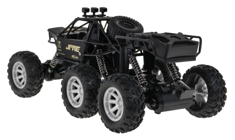 Rock Explorer 4x4 Metalna Gusjenica Za Djecu 8+ Godina Na Daljinsko Upravljanje 1:18 Gumena 6, Crna 5
