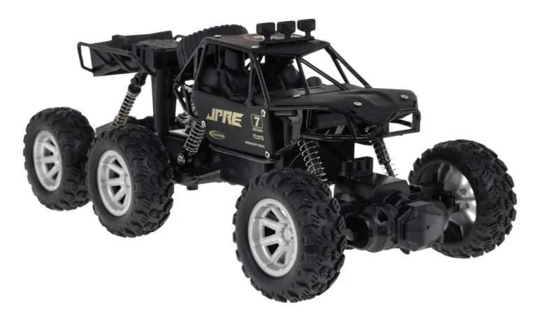 Rock Explorer 4x4 Metalna Gusjenica Za Djecu 8+ Godina Na Daljinsko Upravljanje 1:18 Gumena 6, Crna 7