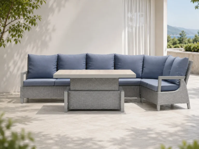 Royal Comfort Tehoratan Vrtni Set Sivi S Kutnom Sofom 6