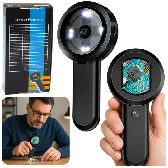 Ručni Digitalni Mikroskop 100× Ips Zaslon 8 Led 1