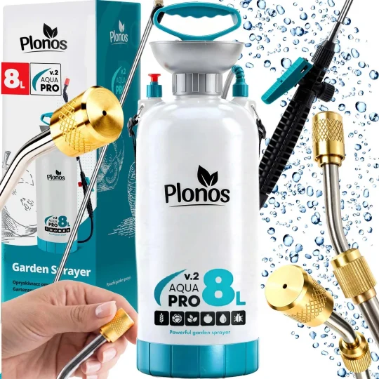 Ručni Prskalica Pod Tlakom 8l Plonos Pl 606, Siva, Var. 460601 1