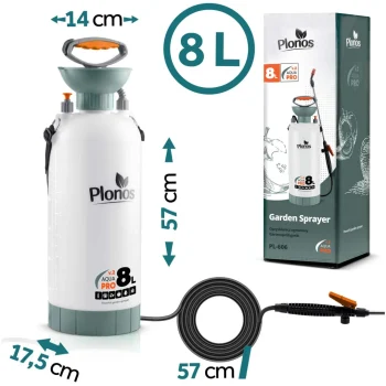 Ručni Prskalica Pod Tlakom 8l Plonos Pl 606, Siva 15