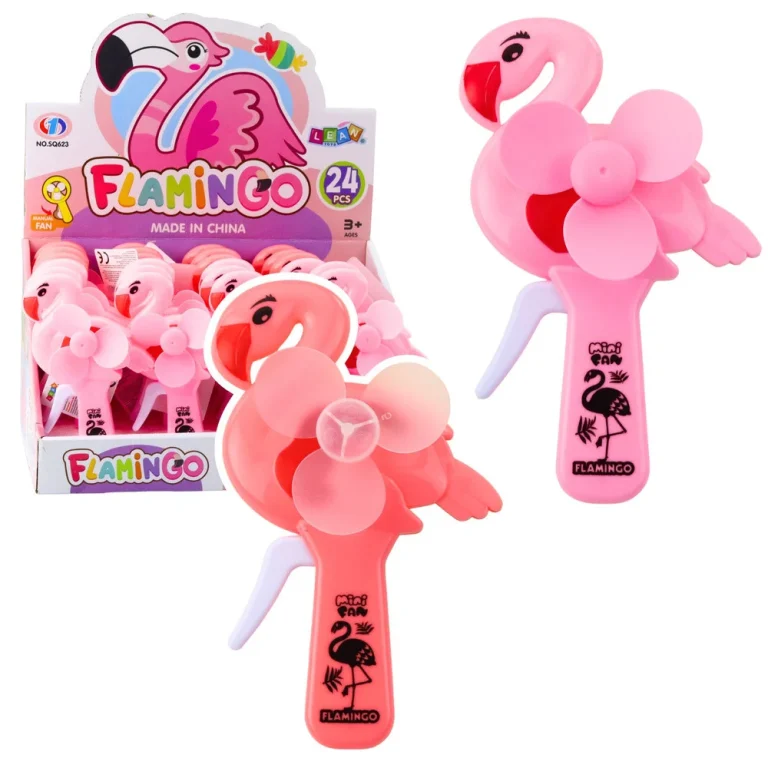 Ručni Ventilator Flamingo, Ružičasti, 16 × 10 × 4 Cm 1