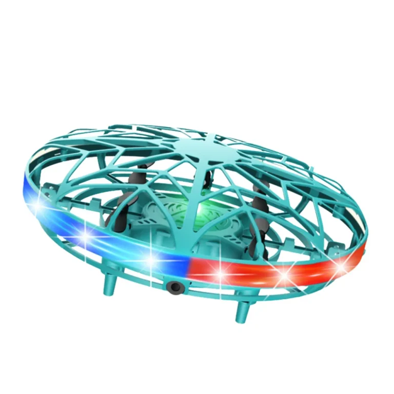 Ručno Upravljani Nlo Dron Led Tirkizni 2
