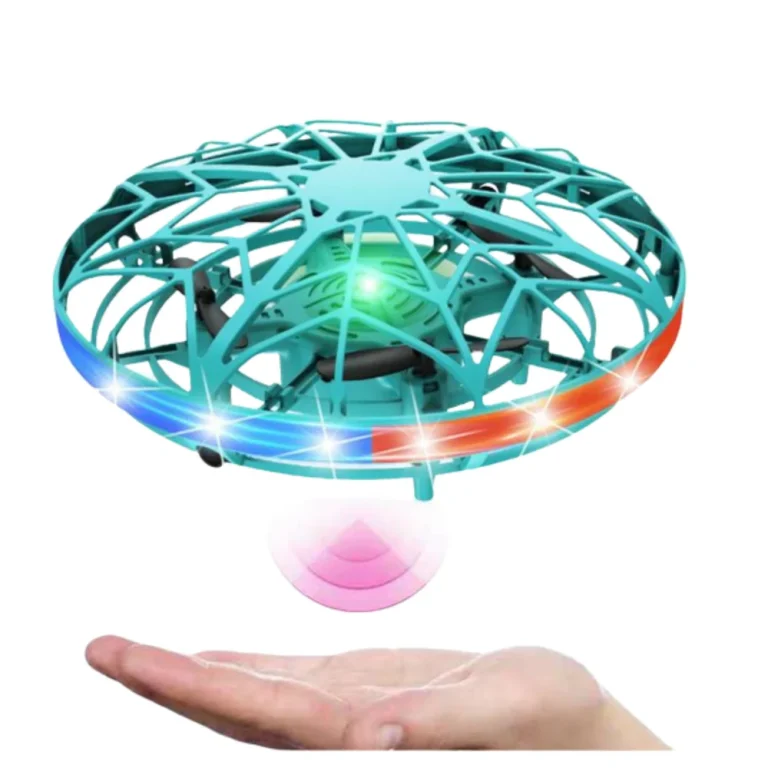 Ručno Upravljani Nlo Dron Led Tirkizni 3