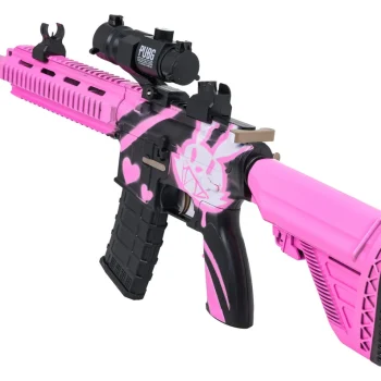 Ružičasta Puška M416 S Vodenim Kuglicama + Pribor 3