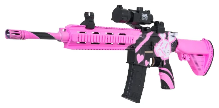 Ružičasta Puška M416 S Vodenim Kuglicama + Pribor 4