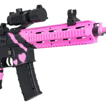 Ružičasta Puška M416 S Vodenim Kuglicama + Pribor 5