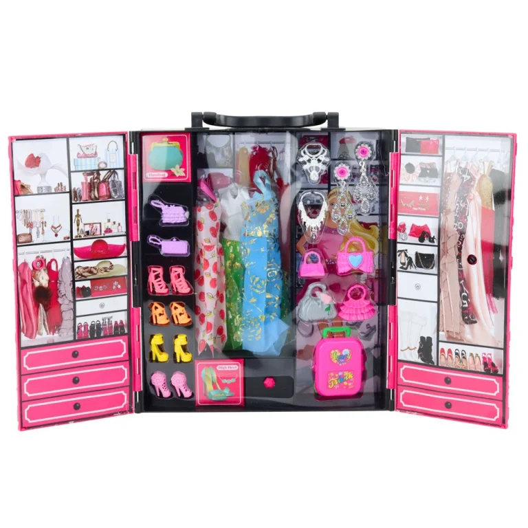 Ružičasti Set Garderobe Za Lutke 3