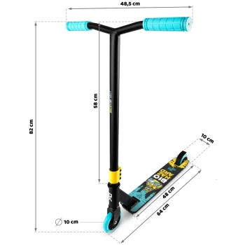 Soke Go! Stunt Scooter žuto Plavi, Var. 1544 801109 11