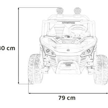 Speedy 4x4 Buggy Vozilo Crni 2