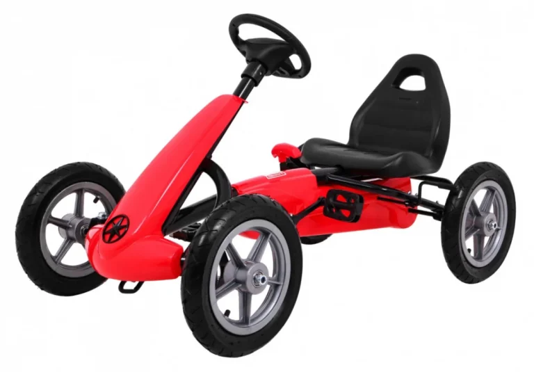 Star Pedalni Go Kart Za Djecu 3+ Crveni + Podesivo Sjedalo + Napuhani Kotači 1