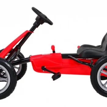 Star Pedalni Go Kart Za Djecu 3+ Crveni + Podesivo Sjedalo + Napuhani Kotači 4