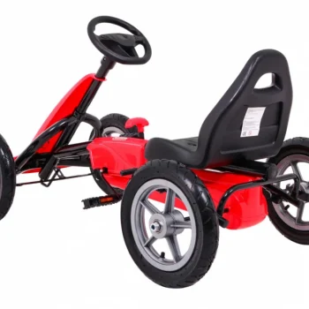 Star Pedalni Go Kart Za Djecu 3+ Crveni + Podesivo Sjedalo + Napuhani Kotači 5