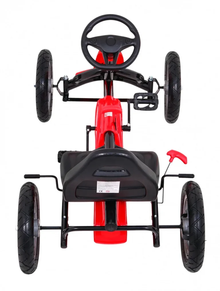 Star Pedalni Go Kart Za Djecu 3+ Crveni + Podesivo Sjedalo + Napuhani Kotači 6