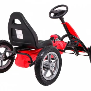 Star Pedalni Go Kart Za Djecu 3+ Crveni + Podesivo Sjedalo + Napuhani Kotači 8