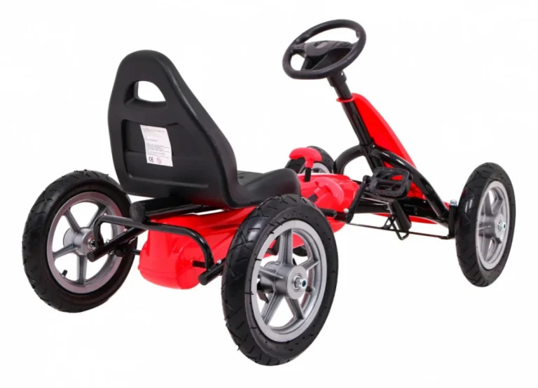 Star Pedalni Go Kart Za Djecu 3+ Crveni + Podesivo Sjedalo + Napuhani Kotači 8
