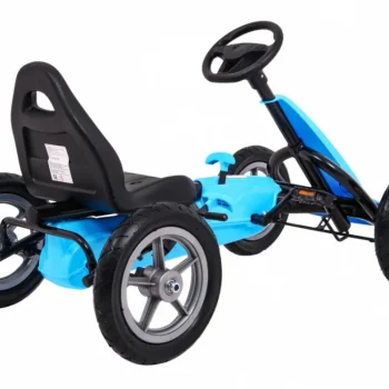 Star Pedalni Go Kart Za Djecu 3+ Plavi + Podesivo Sjedalo + Napuhani Kotači 6
