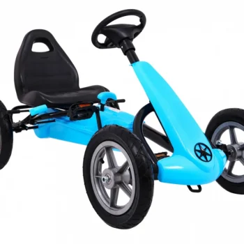 Star Pedalni Go Kart Za Djecu 3+ Plavi + Podesivo Sjedalo + Napuhani Kotači 7