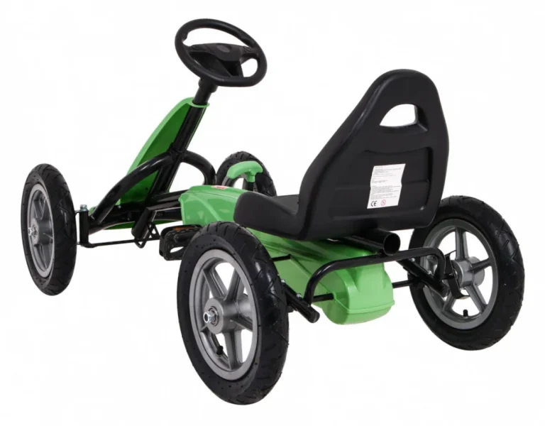 Star Pedalni Go Kart Za Djecu 3+ Zeleni + Podesivo Sjedalo + Napuhani Kotači 5