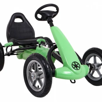 Star Pedalni Go Kart Za Djecu 3+ Zeleni + Podesivo Sjedalo + Napuhani Kotači 8