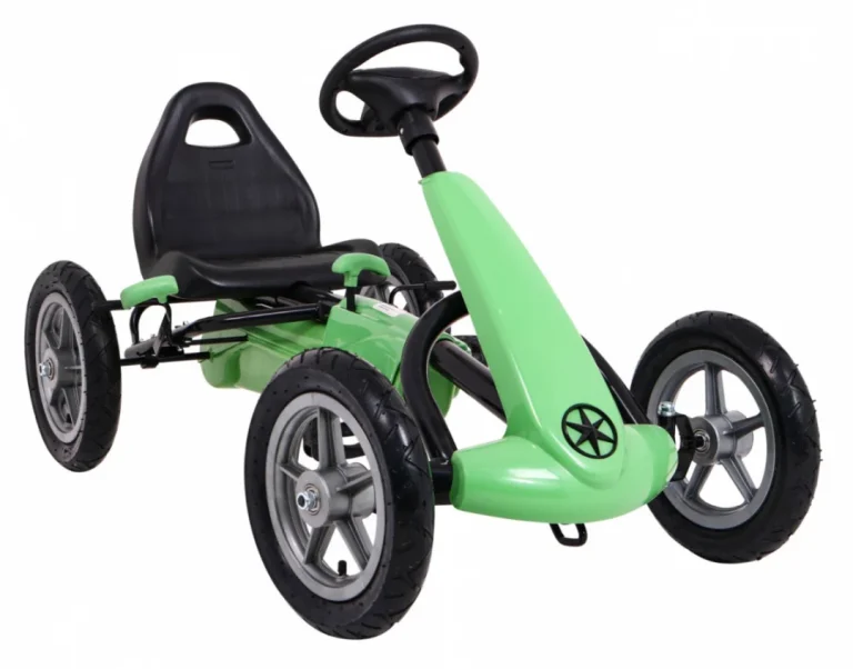 Star Pedalni Go Kart Za Djecu 3+ Zeleni + Podesivo Sjedalo + Napuhani Kotači 8