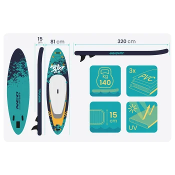 Sup Daska Aquasurf 320 × 81 × 15 Cm Neo Sport 170005 5