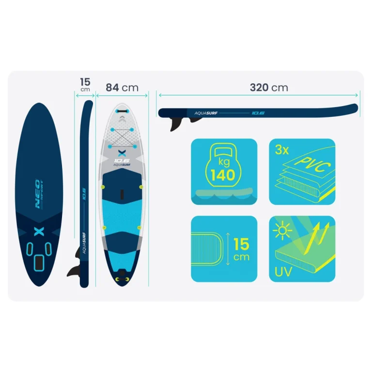 Sup Daska Aquasurf 320 × 84 × 15 Cm Neo Sport 170206 5