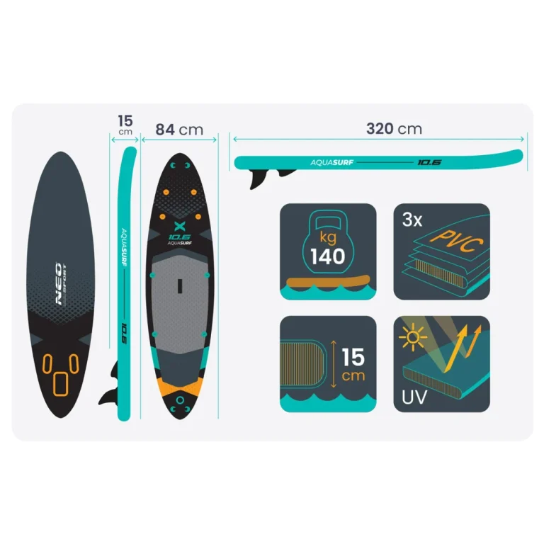 Sup Daska Aquasurf 320 × 84 × 15 Cm Neo Sport 170207 5