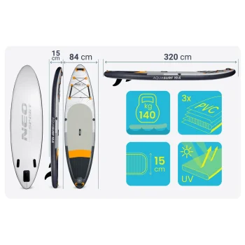 Sup Daska Aquasurf 320 × 84 × 15 Cm Neo Sport 170211 6