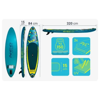 Sup Daska Aquasurf 320 × 84 × 15 Cm Neo Sport 170213 7