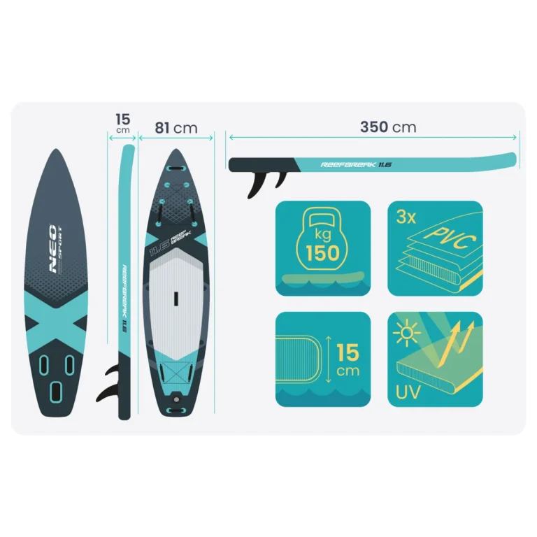 Sup Daska Reefbreak 350 × 81 × 15 Cm Neo Sport 170107 6