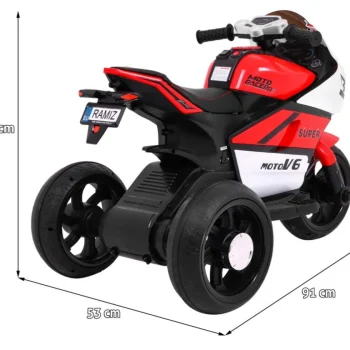 Super Motocikl Crveno Vozilo Motor Na Akumulator 2