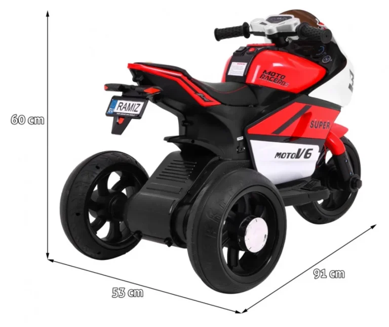 Super Motocikl Crveno Vozilo Motor Na Akumulator 2