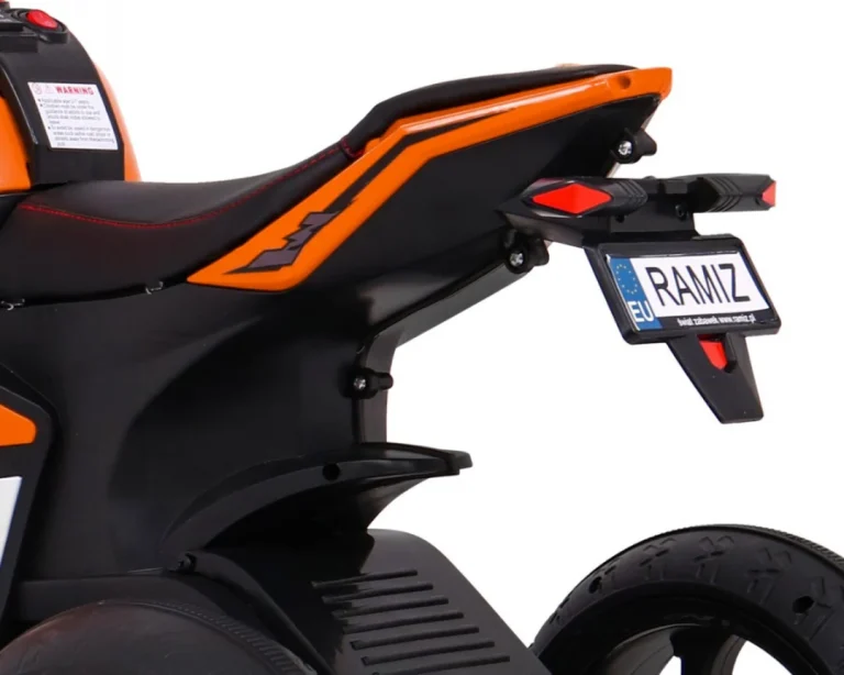 Super Motocikl Narančasto Vozilo Motor Na Akumulator 12