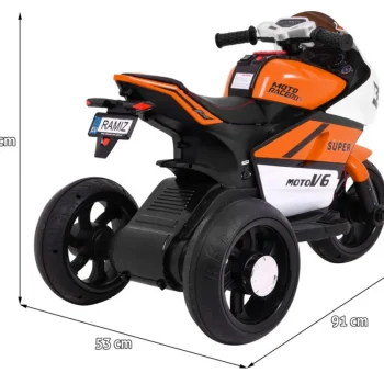 Super Motocikl Narančasto Vozilo Motor Na Akumulator 2