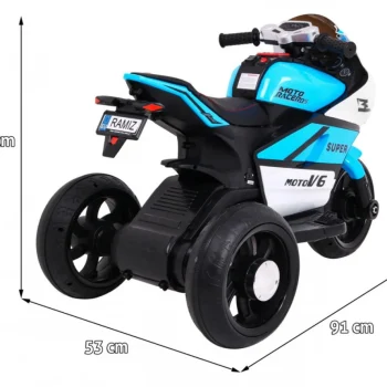 Super Motocikl Plavo Vozilo Motor Na Akumulator 2