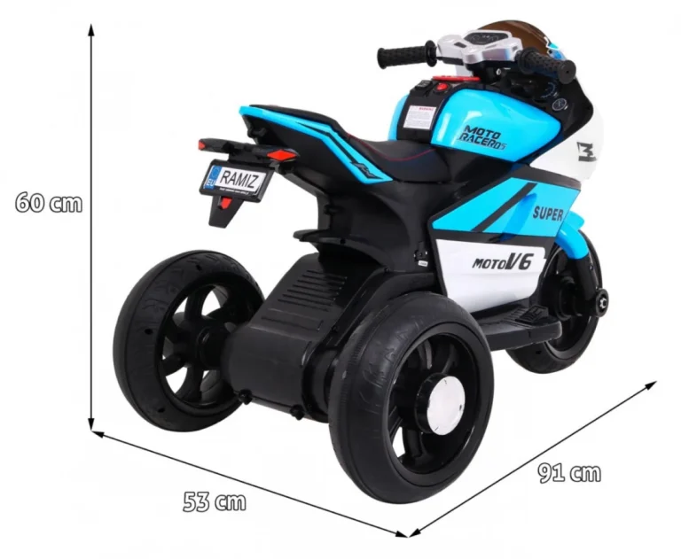 Super Motocikl Plavo Vozilo Motor Na Akumulator 2